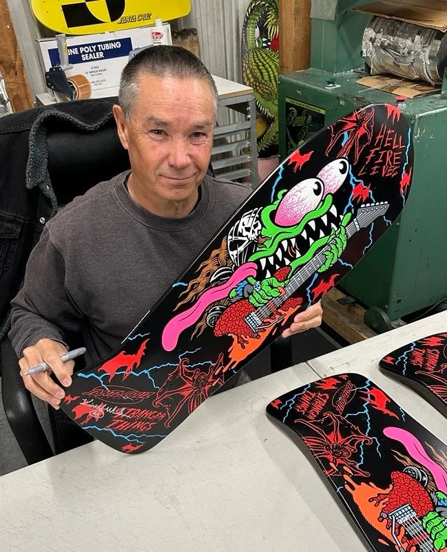 10.1" Santa Cruz X Stranger Things Limited Edition Meek Slasher Eddie Reveal Skate Deck