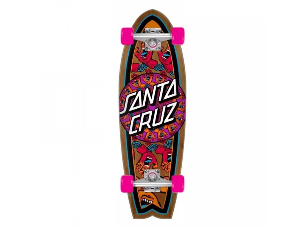 Mandala Hand 8.8in x 27.7in Shark Cruzer Santa Cruz