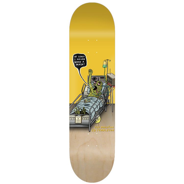 8.25" Toy Machine Templeton Mask Skate Deck