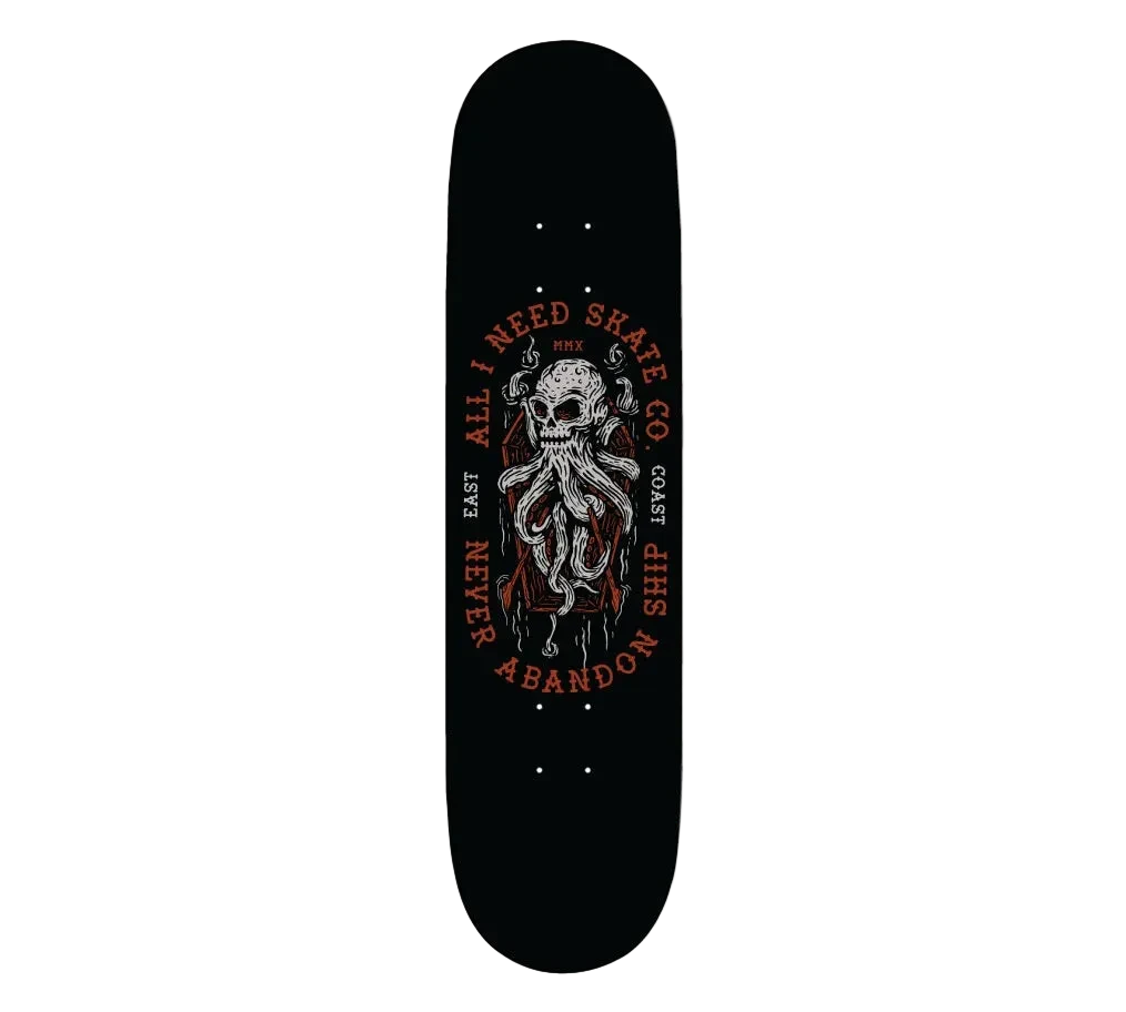 8.25" AIN Skullpuss Skate Deck