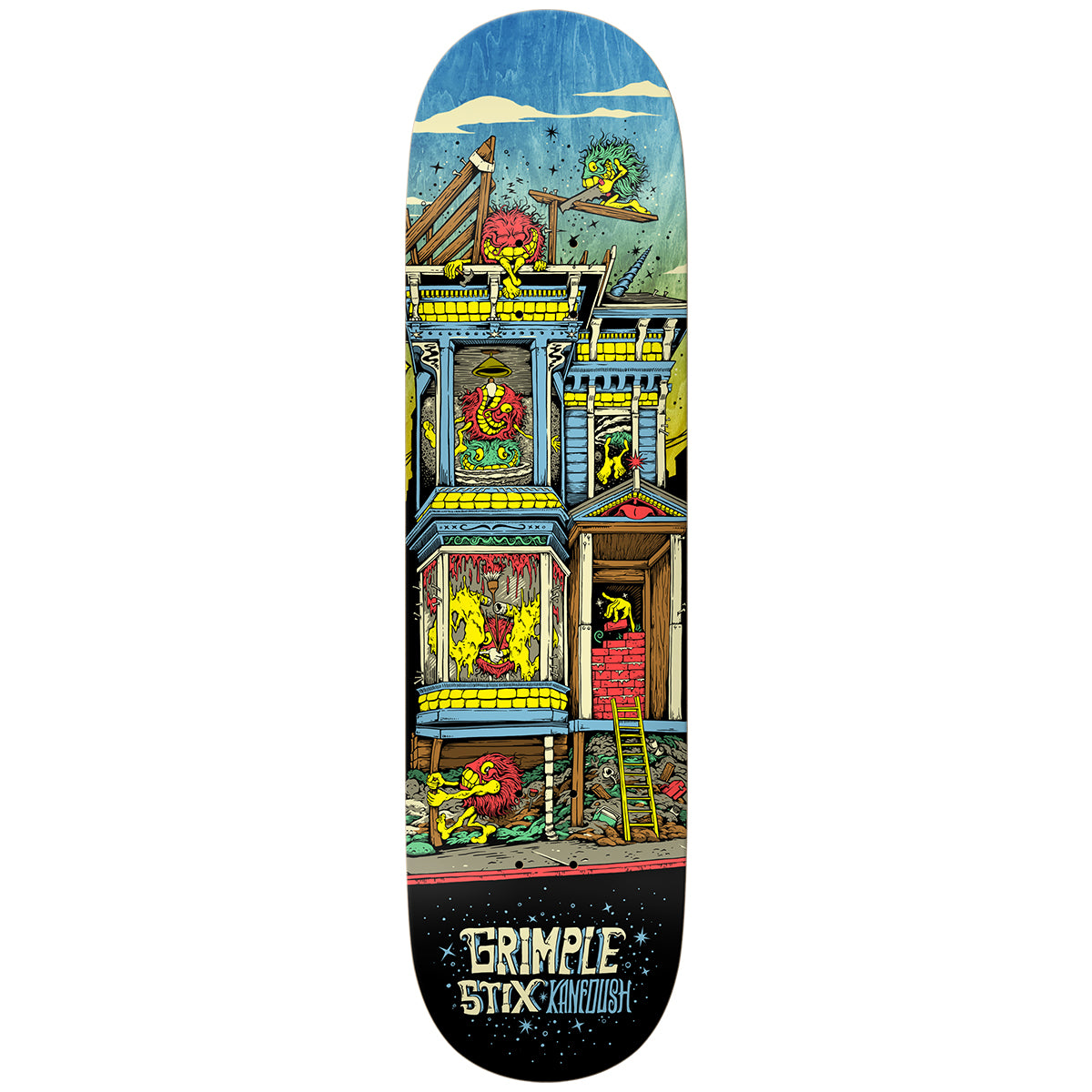 8.75" Anti-Hero Grimple Stix Kanfoush Victorians Skate Deck