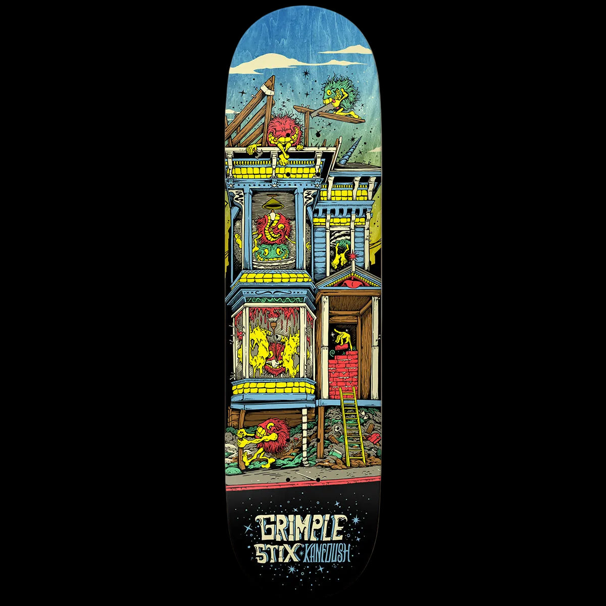 8.75" Anti-Hero Grimple Stix Kanfoush Victorians Skate Deck