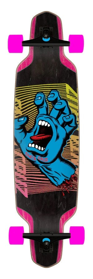 Split Hand 9.50in x 37.52in Drop Down Cruzer Santa Cruz