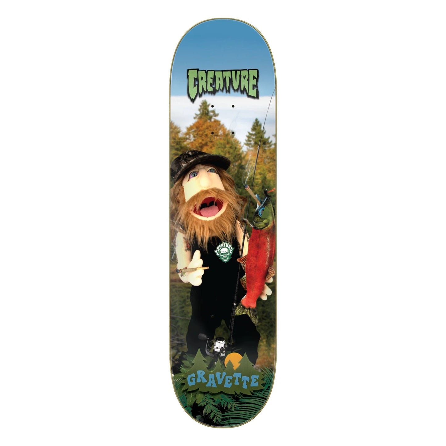 8.3" Creature Gravette Fuzzy Fiends Skate Deck