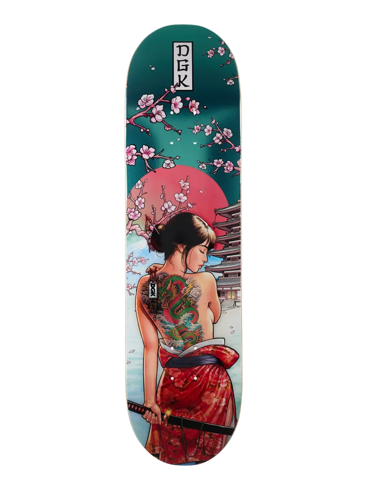 8.25" DGK Crimson Lotus Skate Deck
