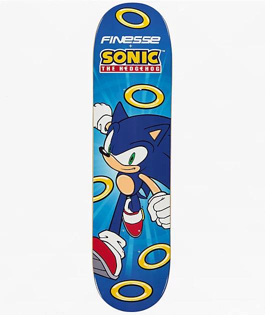 8.0" Finesse X Sonic the Hedgehog Run Skate Deck