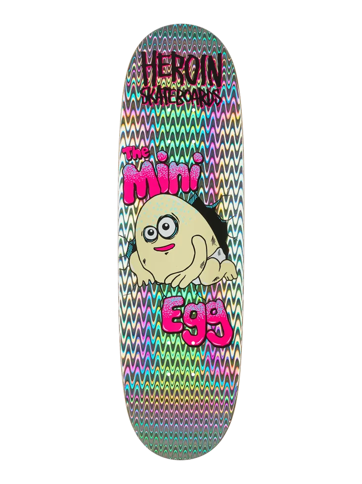8.38" Heroin Mini Egg Holographic Skate Deck