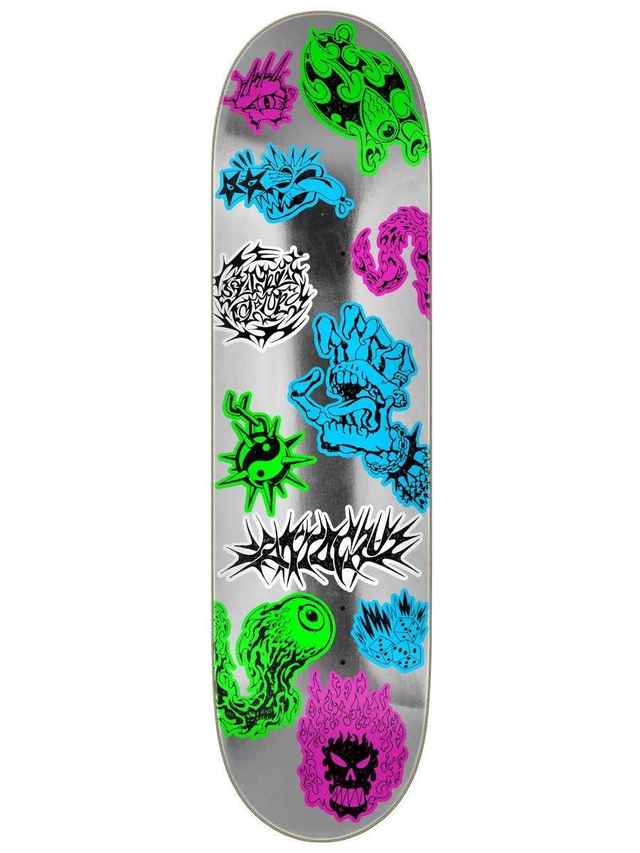 8.0" Santa Cruz Scribble Flash FeelBase Skate Deck