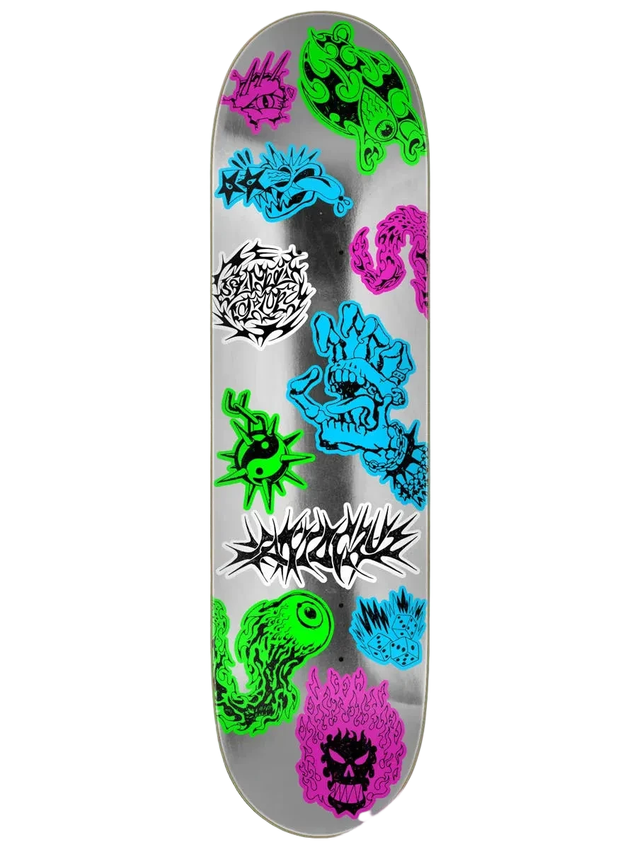8.0" Santa Cruz Scribble Flash FeelBase Skate Deck