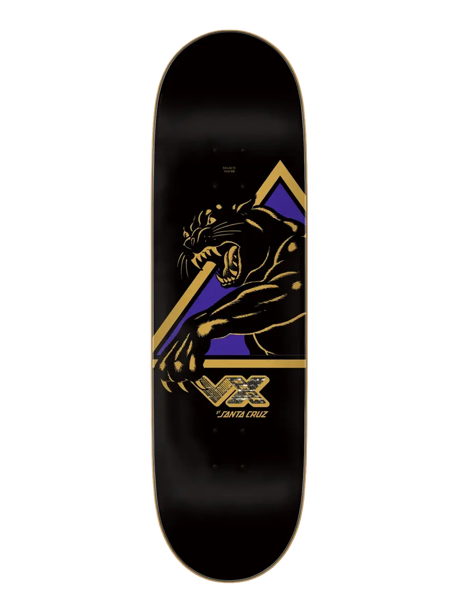 9.0" Santa Cruz Natas Shattered Panther VX Skate Deck