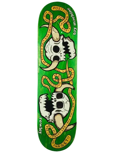 8.25” Toy Machine Rowley Skulls Skate Deck