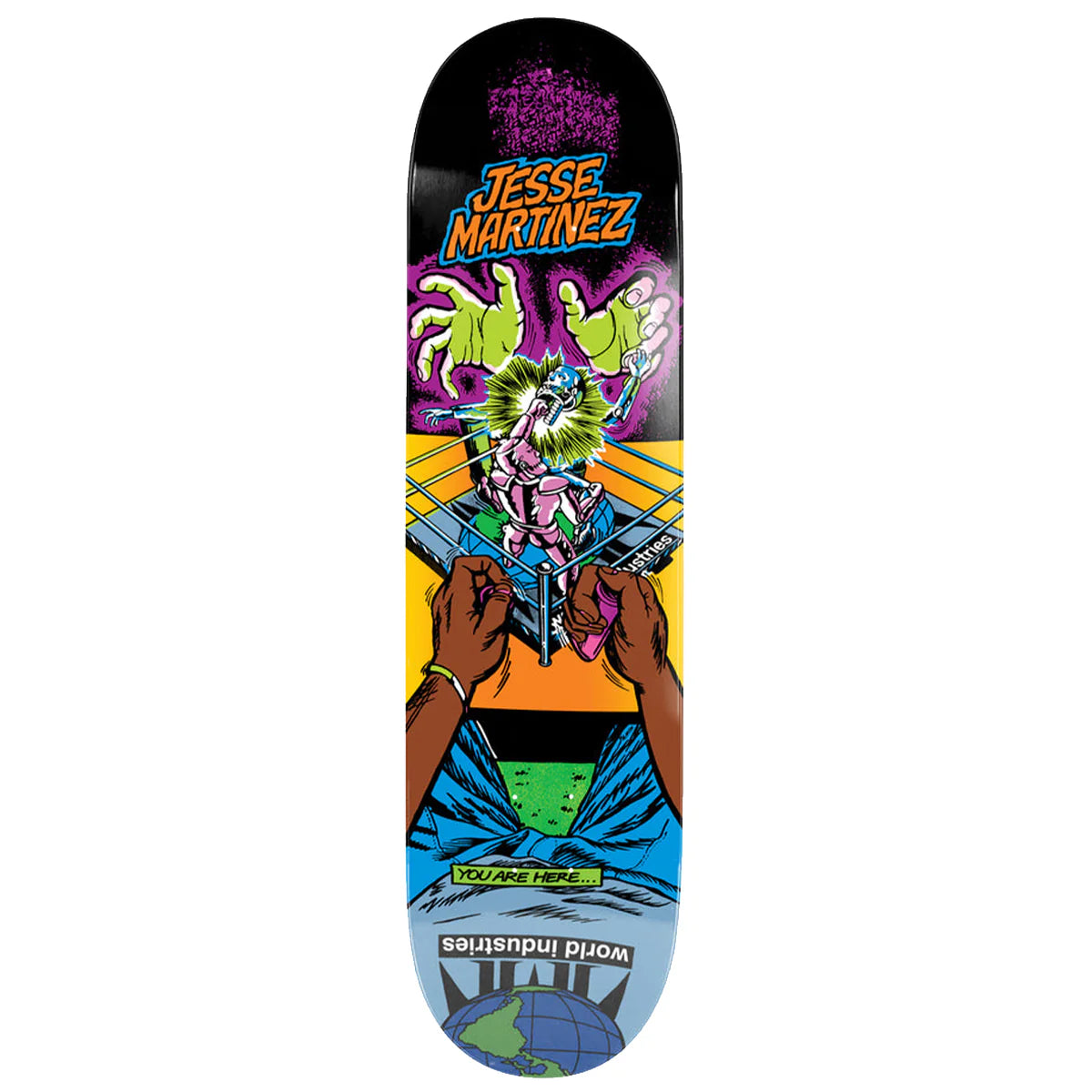 8.25” World Industries Martinez Rock'em Sock'em Skate Deck