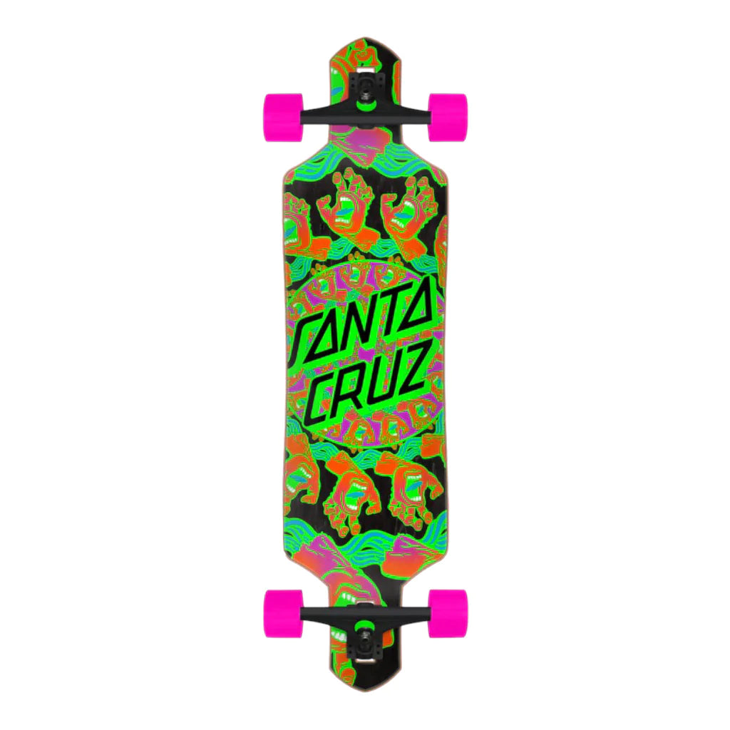 Mandala Hand 9.0in x 36in Drop Thru Cruzer Santa Cruz