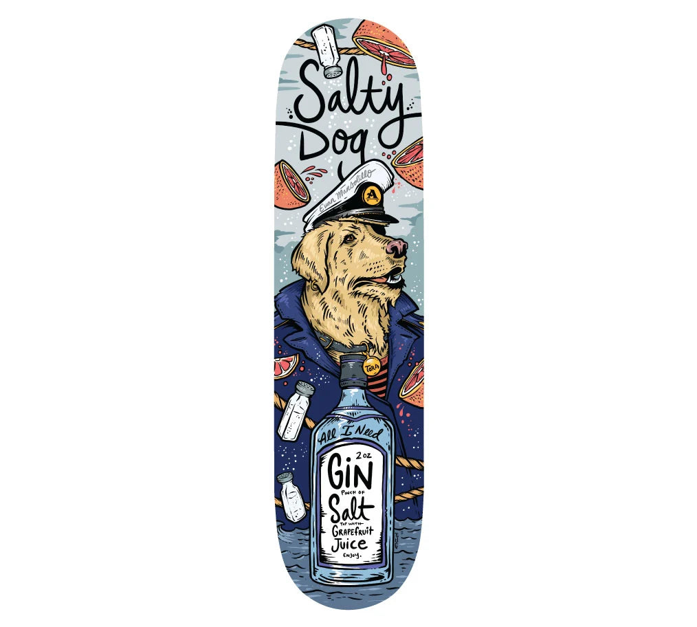 8.25" All I Need Mansolillo Salty Dog Skate Deck