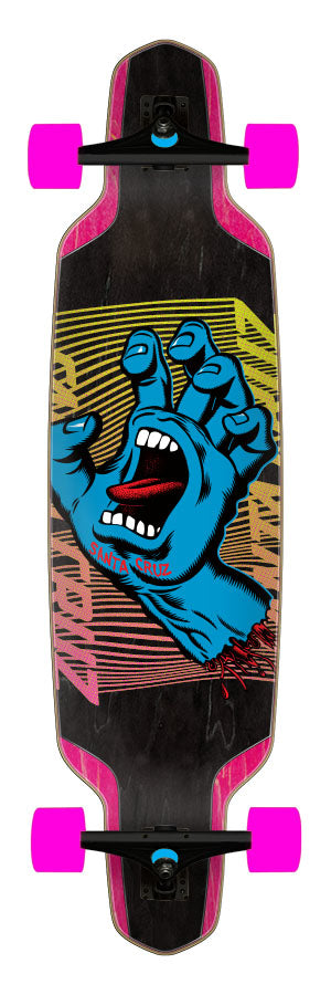 Split Hand 9.50in x 37.52in Drop Down Cruzer Santa Cruz