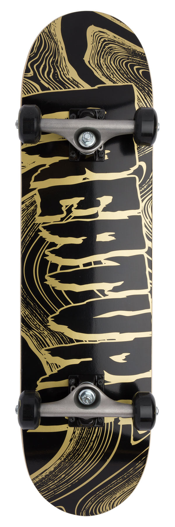 Metallic Swirl Logo Mini 7.75in x 30.00in Creature Skateboard Complete