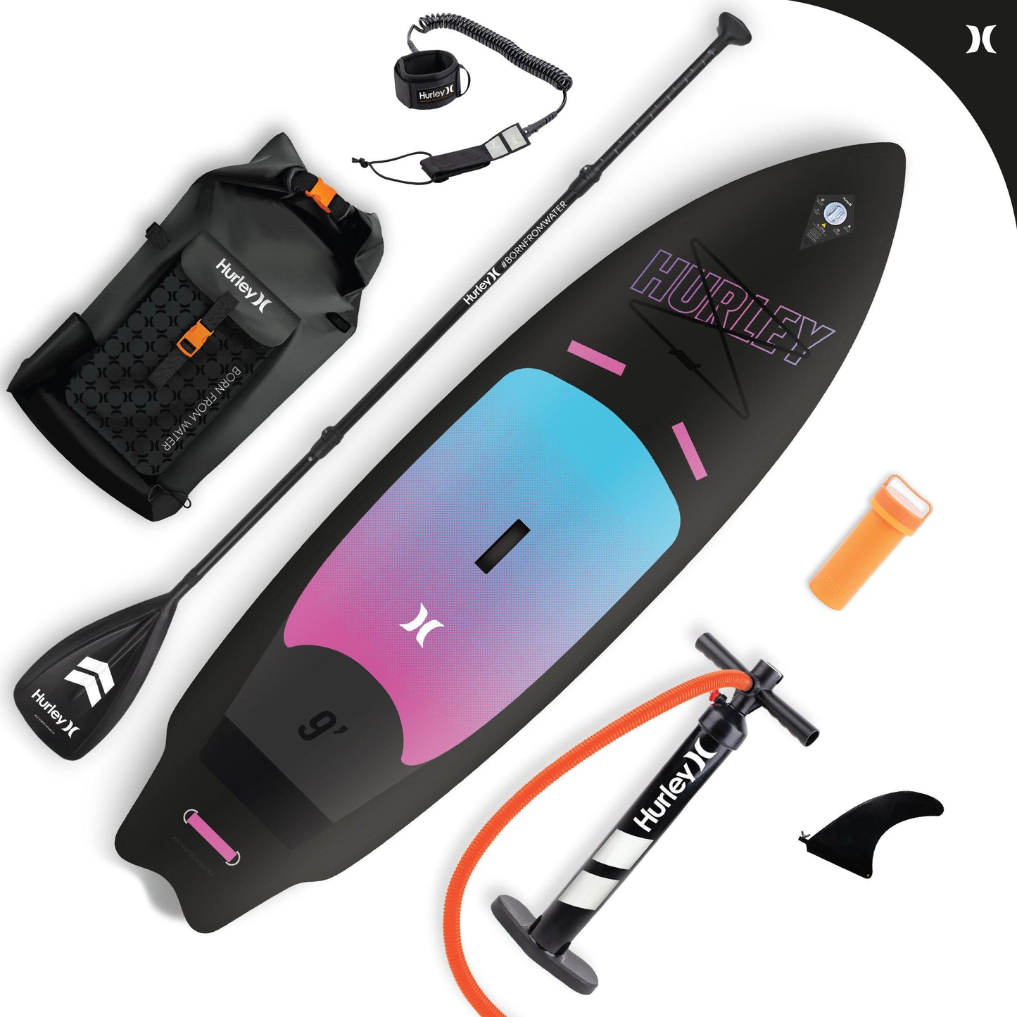 9’ Hurley PhantomSurf iSUP/ Surfboard