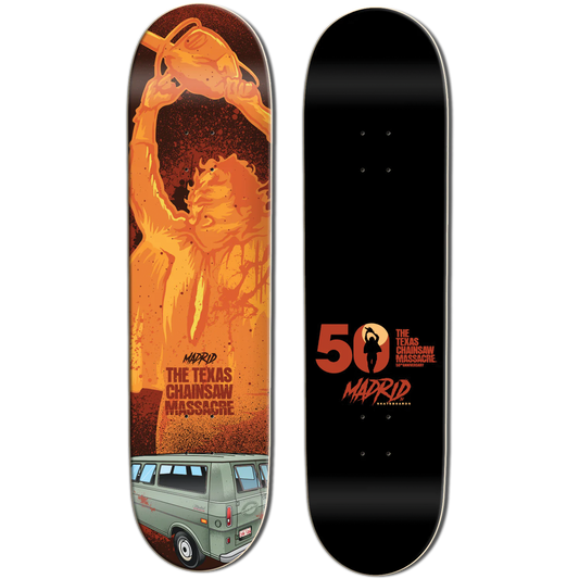 8.5" Madrid X Texas Chainsaw Massacre 50th Anniversary Sunburn Street Skate Deck (Copy)