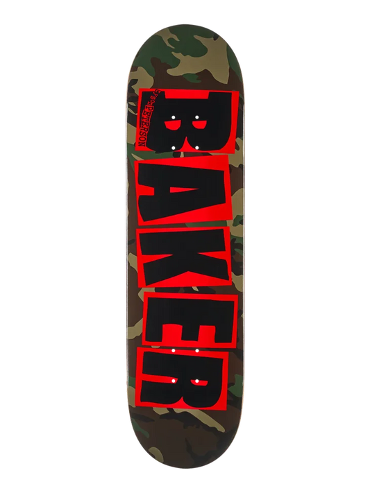 8.25” Baker Peterson Brand Logo Camo Skate Deck