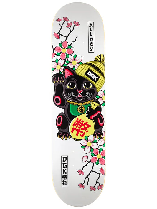 8.25" DGK Lucky Cat Skate Deck