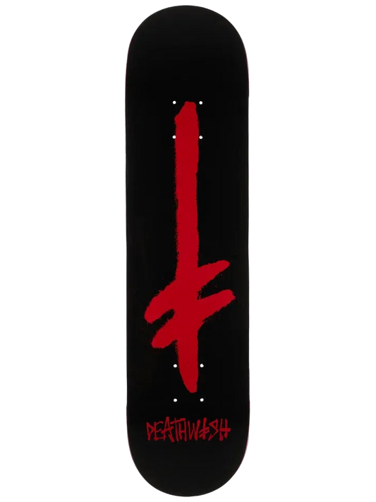 7.75" Deathwish Gang Spray Black/Red Skate Deck