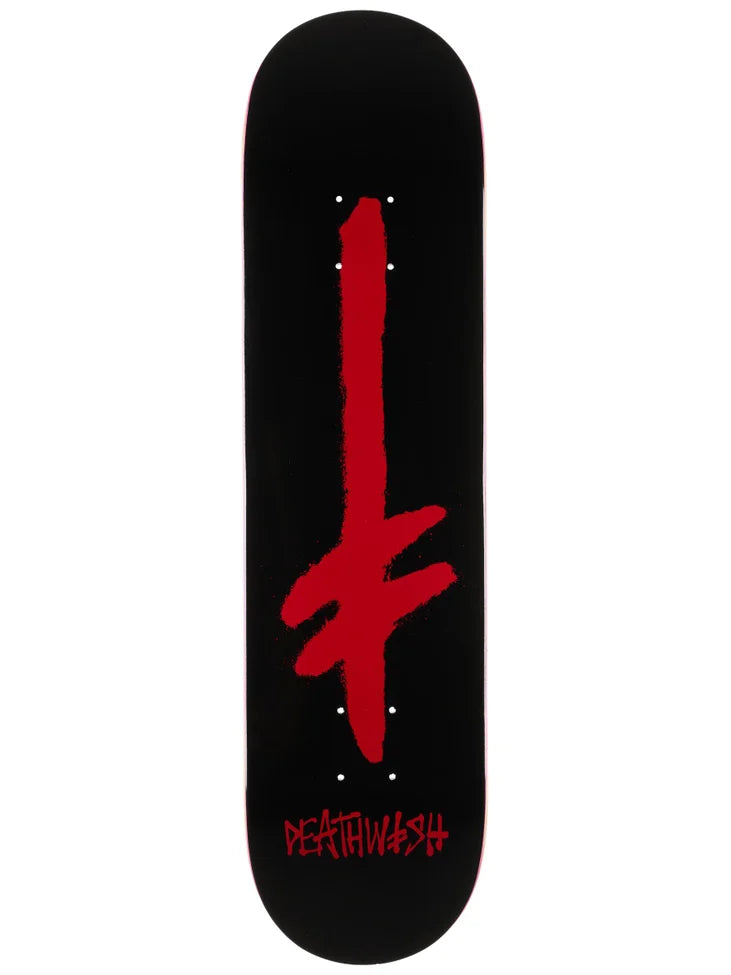 7.75" Deathwish Gang Spray Black/Red Skate Deck