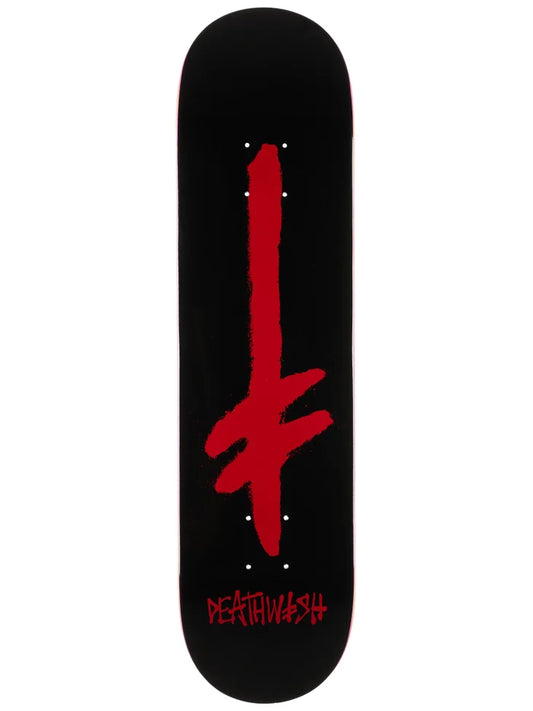 7.75" Deathwish Gang Spray Black/Red Skate Deck