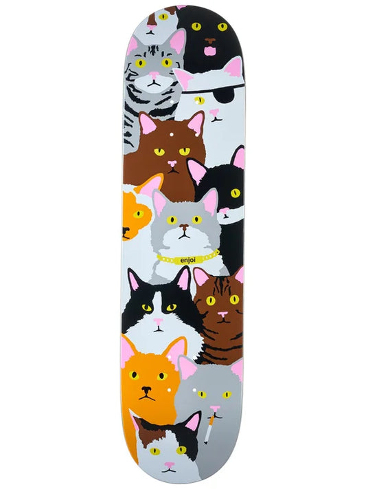 8.0" Enjoi Cat Collage Skate Deck