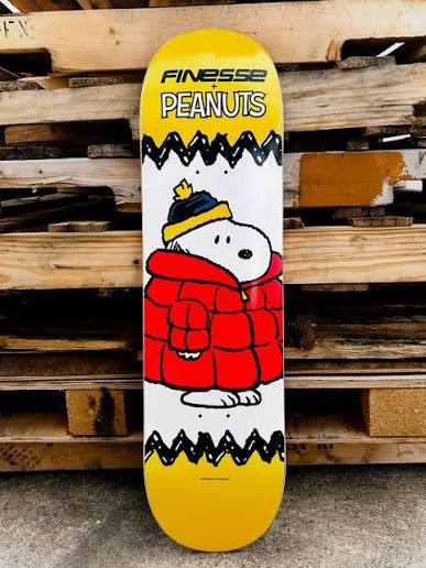 8.25" Finesse X Peanuts Snoopy Bubble Jacket Skate Deck