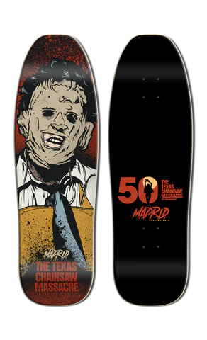 9.5" Madrid X Texas Chainsaw Massacre 50th Anniversary Headcheese Skate Deck