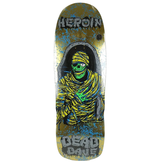 10.1" Heroin Dead Dave KO2 Mummy Skate Deck