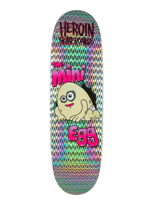 8.38" Heroin Mini Egg Holographic Skate Deck