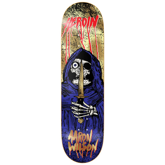 8.5" Heroin Wilson KO2 Skull Priest Skate Deck