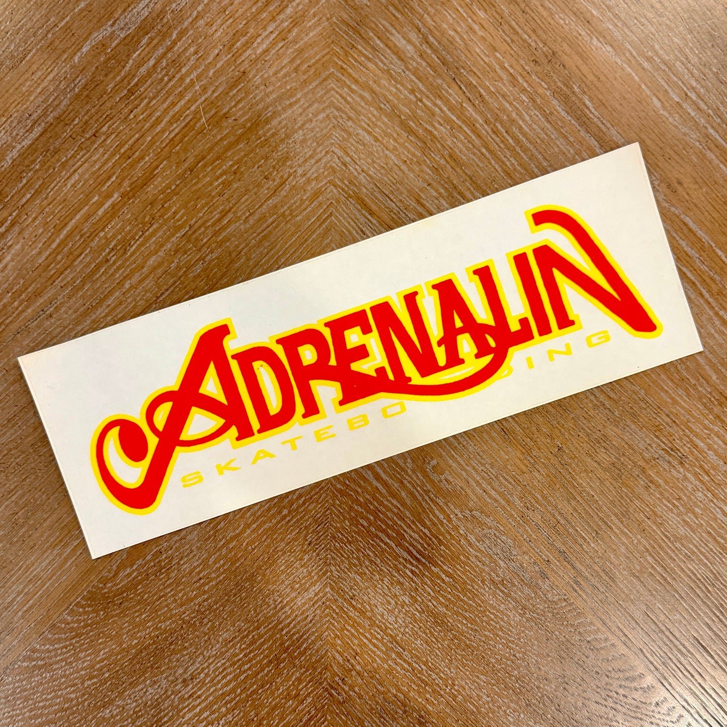Adrenalin VINTAGE NOS HUGE Sticker 12.5"