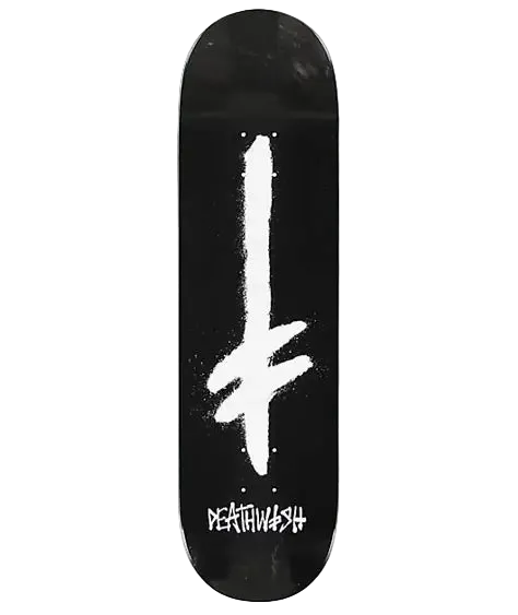 8.5" Deathwish Gang Spray Black/White Skate Deck