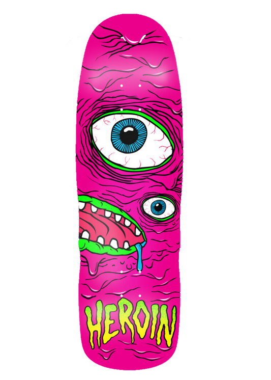9.5" Heroin Pink Mutant Skate Deck