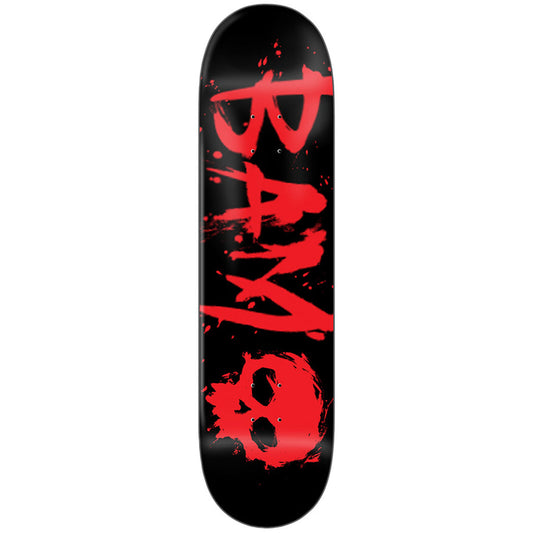 8.25" Zero Bam Blood Text Skate Deck