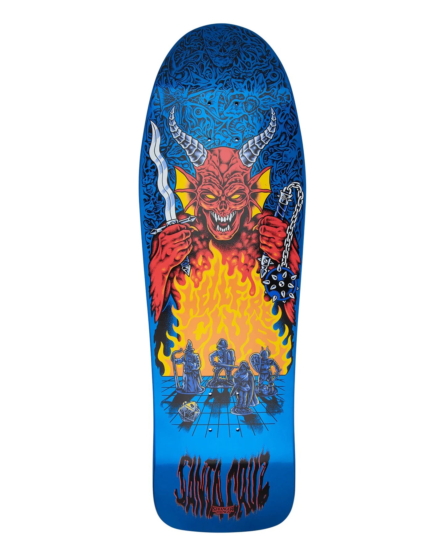 10.07" Santa Cruz X Stranger Things Knox Hellfire Pit Skate Deck