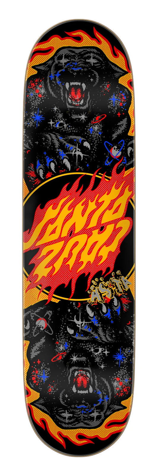 8.20" Santa Cruz Asta Cosmic Cat Twin Skate Deck
