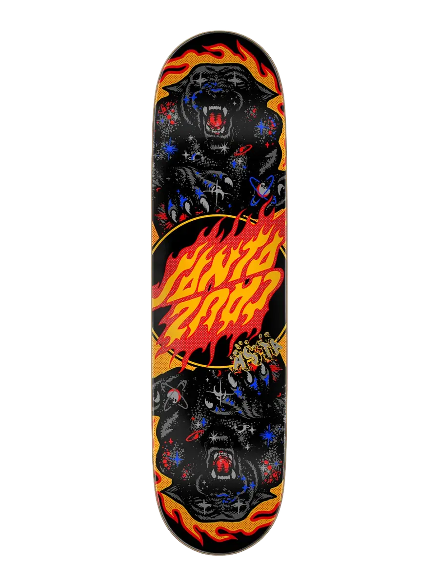 8.20" Santa Cruz Asta Cosmic Cat Twin Skate Deck
