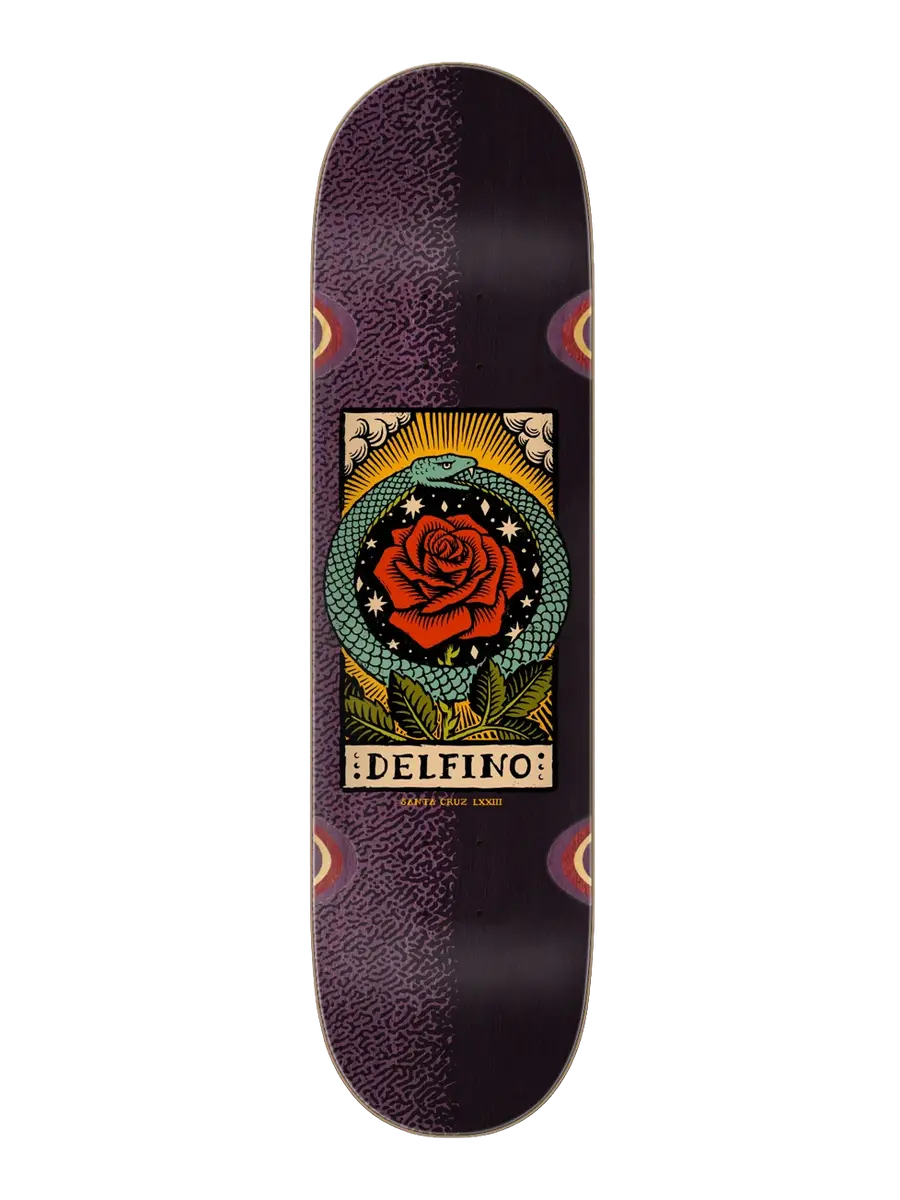 8.25" Santa Cruz Delfino Ouroboros Skate Deck