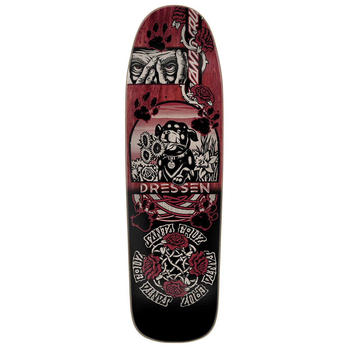 9.3" Santa Cruz Dressen Evo Pro Skate Deck