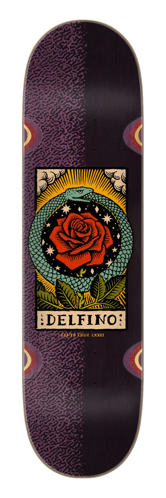 8.25" Santa Cruz Delfino Ouroboros Skate Deck