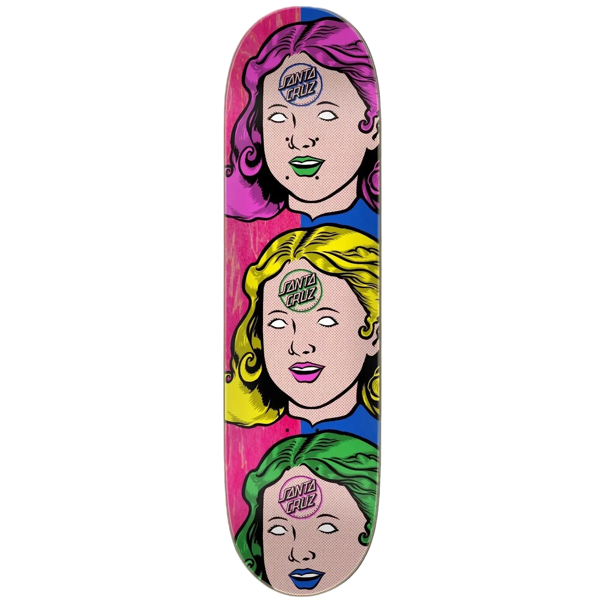 8.0" Santa Cruz Possessed Head Skate Deck