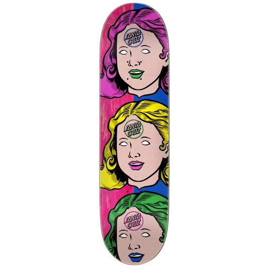 8.0" Santa Cruz Possessed Head Skate Deck