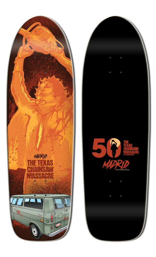 10.0" Madrid X Texas Chainsaw Massacre 50th Anniversary Sunburn Street Skate Deck