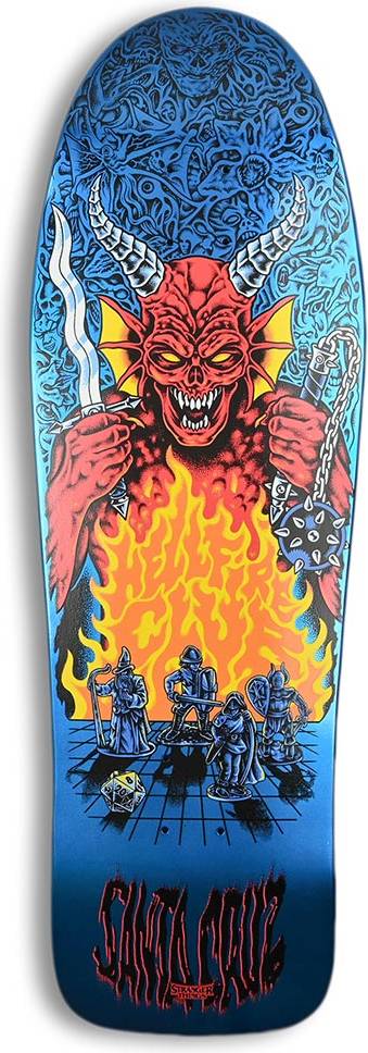 10.07" Santa Cruz X Stranger Things Knox Hellfire Pit Skate Deck