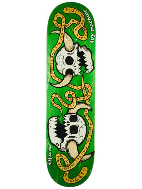 8.25” Toy Machine Rowley Skulls Skate Deck