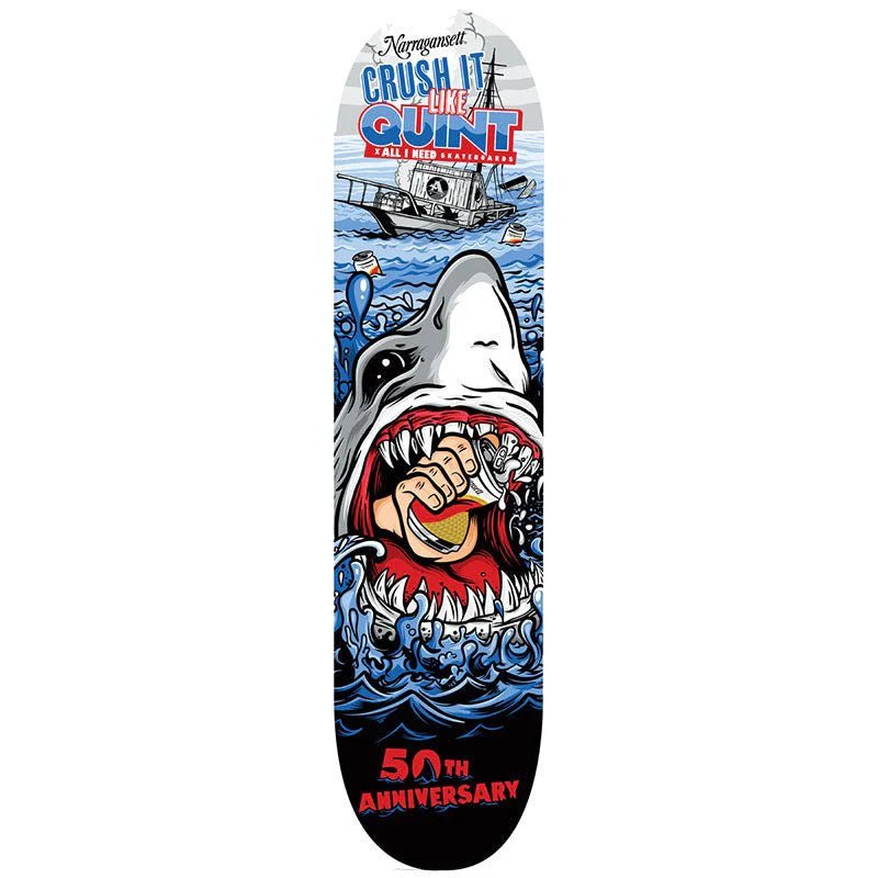 8.25" AIN Crush It like Quint 50th Anniversary Skate Deck