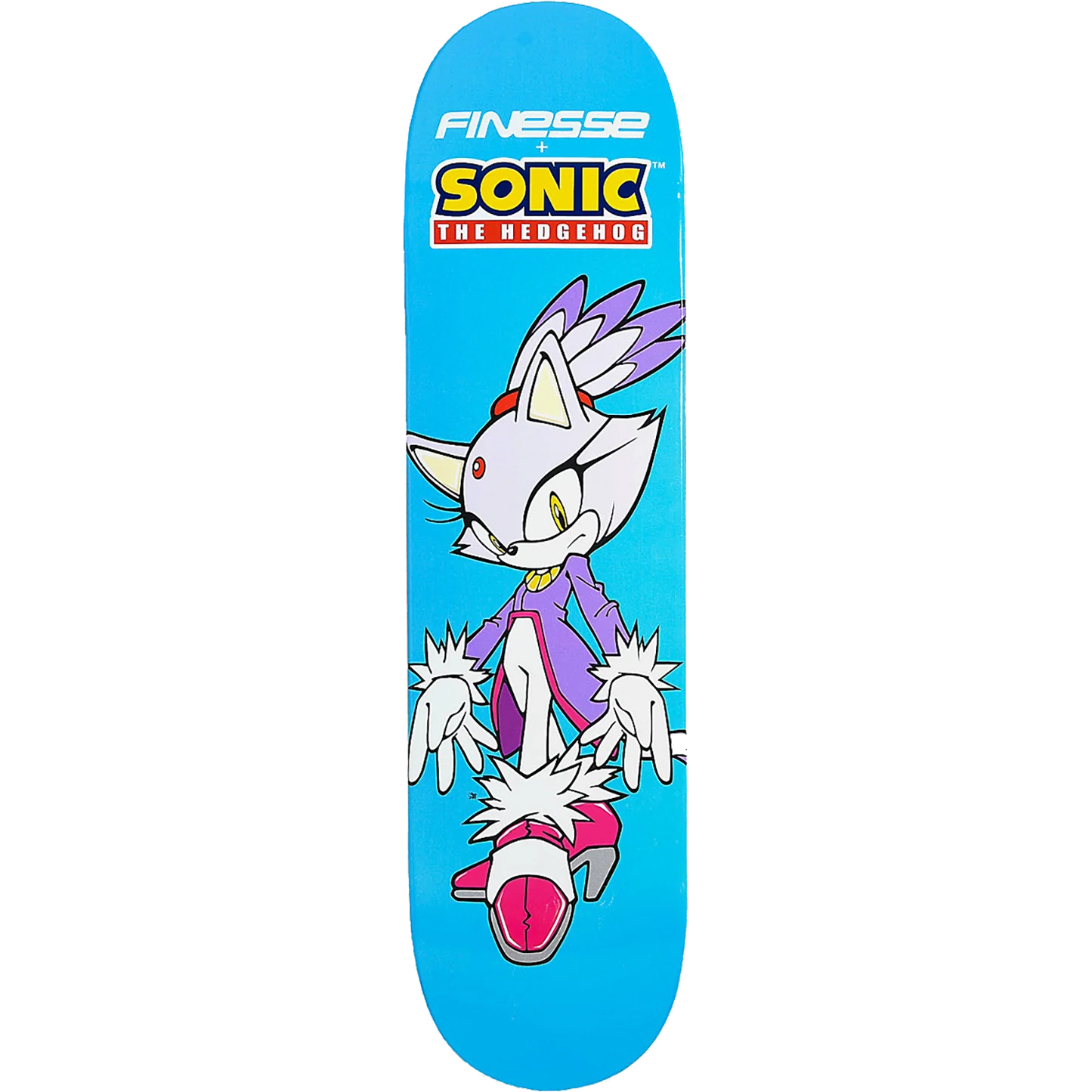 8.5" Finesse X Sonic the Hedgehog Blaze Skate Deck